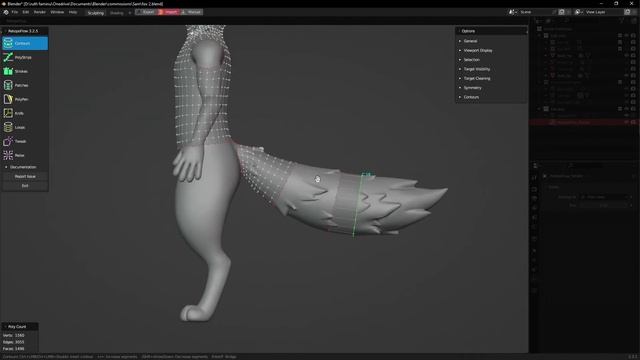 Fox Character || Part 1 - Modeling and sculpting in Blender and Zbrush смотреть онлайн