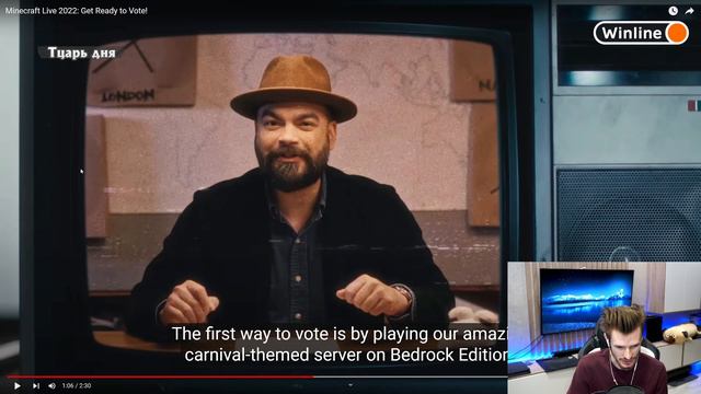 ЗАКВИЕЛЬ СМОТРИТ - Minecraft Live 2022: Будьте готовы голосовтаь смотреть онлайн