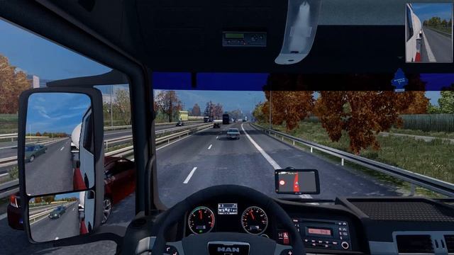 ETS 2 1.24 ProMods 2.1 MAN TGS 18.440 Warszawa - Krakau смотреть онлайн