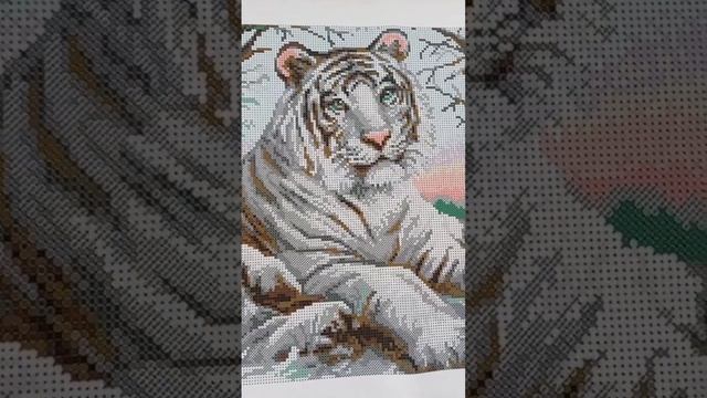 Tiger FULL Bead Coverage Embroidery kit Craft kit Needlepoint DIY Picture #beadembroiderykit смотреть онлайн