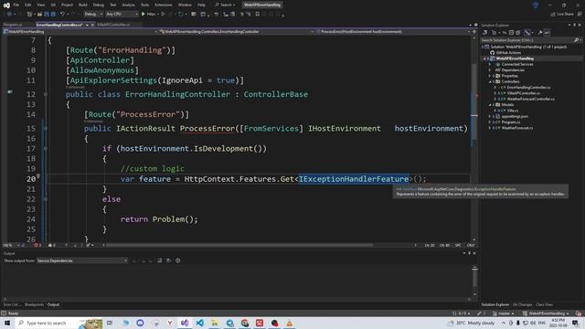 Обработка ошибок в WEB API в . NET, настройка контроллера смотреть онлайн