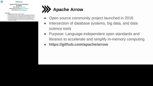 "Apache Arrow and the Future of Data Frames" with Wes McKinney смотреть онлайн