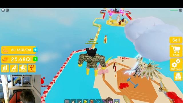 Killing all the BOSSES to Zeus in Lifting Simulator смотреть онлайн