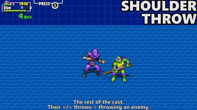 #AD | TMNT Shredder's Revenge: Attack property differences & taunt speed comparisons. смотреть онлайн