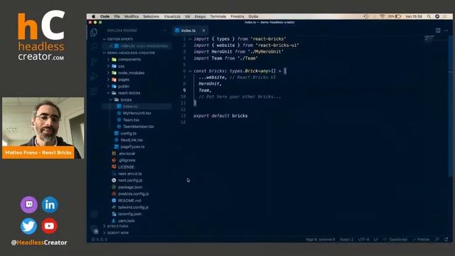 React Bricks - Create visually editable content blocks - Lesson on Headless Creator смотреть онлайн