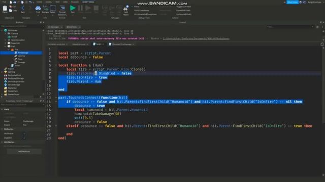 ROBLOX STUDIO HOW TO SCRIPT FIRE | NOOB TO PRO | ROBLOX SCRIPTING TUTORIAL #2 | Roblox studio смотреть онлайн