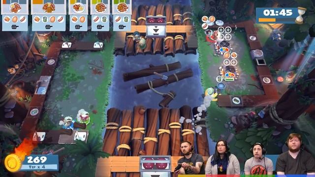 Overcooked 2: Campfire Cook Off - #6 - RIVER RAPIDS! (4 Player Gameplay) смотреть онлайн