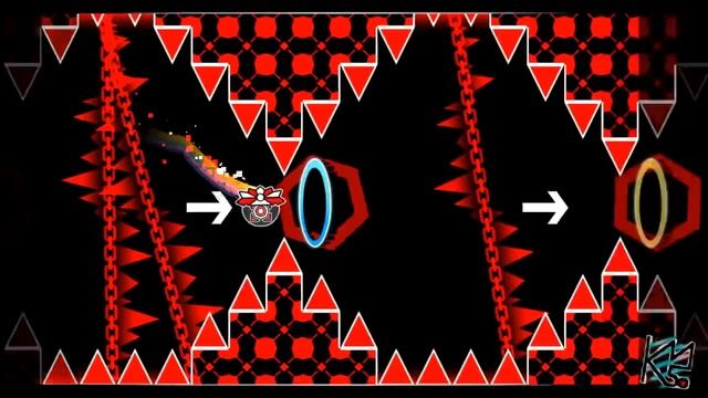 Geometry Dash - Necropolis by IIINePtunEIII (Hard Demon) Complete (Live) смотреть онлайн
