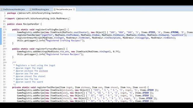 Minecraft Modding Tutorial | Ore Dictionary (1.10.2,1.11.2) смотреть онлайн
