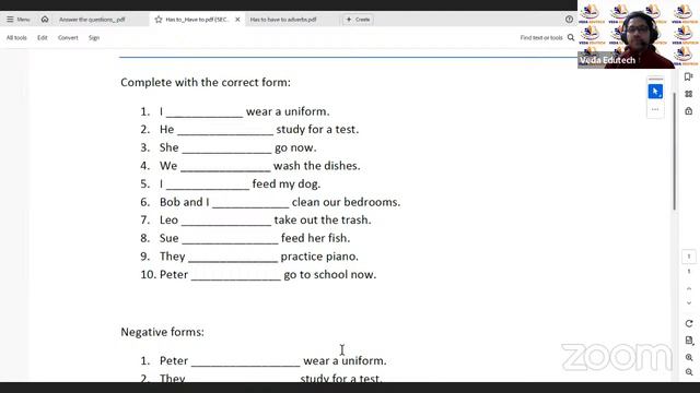 Modal Verb (Has to/ Have to_Past)/Worksheets | Day 16 | Level 2 | Spoken English смотреть онлайн