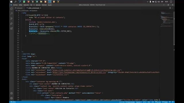 ❤️??Agenda Electrónica con PHP? MySQL ? y Bootstrap | Cuarta parte???? смотреть онлайн