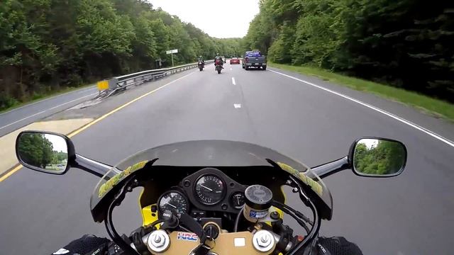 Riding 1992 Honda CBR400RR