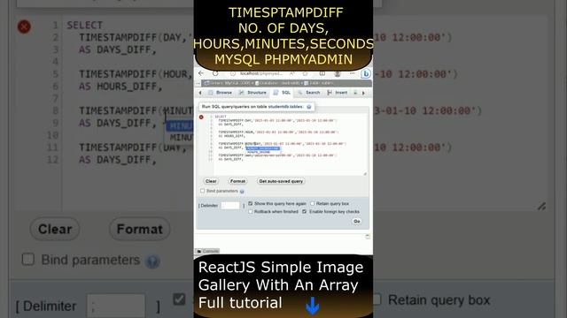 MySQL Timestampdiff Days, Hours, Minutes and Seconds #mysql смотреть онлайн