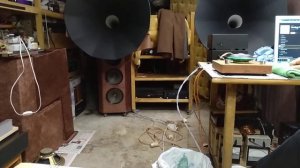 Рупора на ВЧ. НЧ 6гд-2 в открытом корпусе.