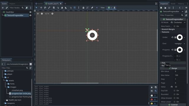 Creating a circular progress bar in Godot 4 using the TextureProgressBar node смотреть онлайн