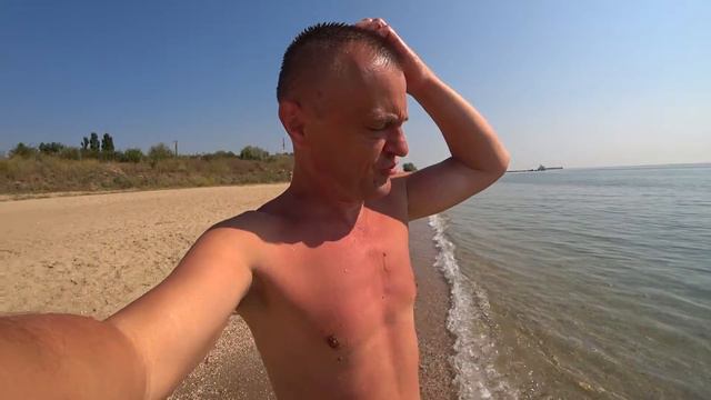 Черноморск. Пляж "Чайка". Утро 31 июля 2021г. смотреть онлайн