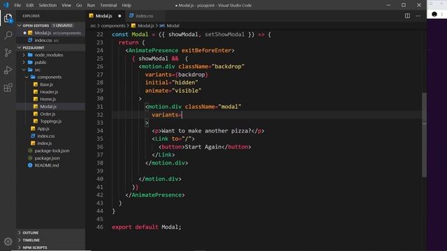 Framer Motion (for React) #14 - Modal Animation (part 2) смотреть онлайн