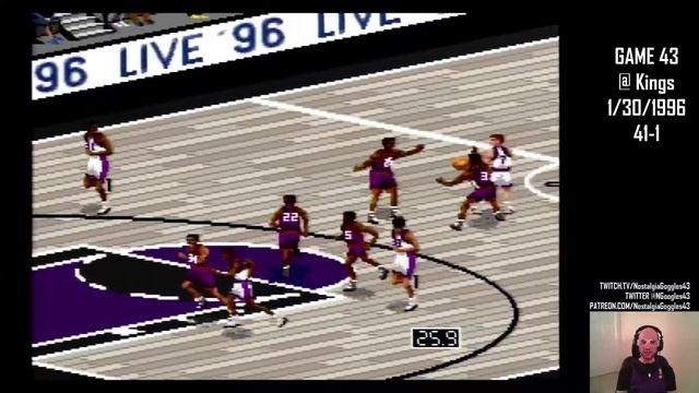 Let's Play NBA Live 96: Game 43 - Raptors @ Kings смотреть онлайн