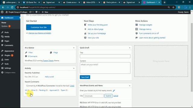 Learn about Dashboard and Tabs Overview || (lecture 4) WordPress Training in Urdu & Hindi 2020 смотреть онлайн