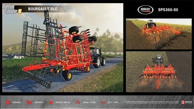 BOURGAULT DLC FACT SHEET ROUNDUP Farming Simulator 19 PS4. смотреть онлайн