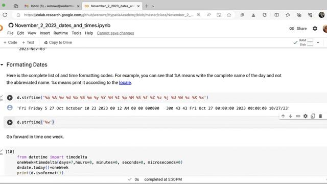 Dates and Times in Python смотреть онлайн
