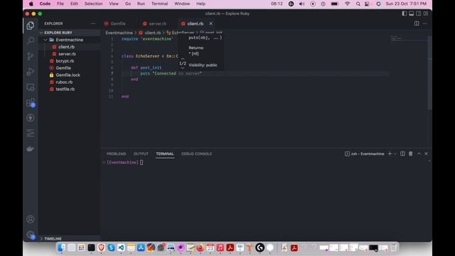 Exploring Ruby Libraries 04 | Ruby EventMachine смотреть онлайн