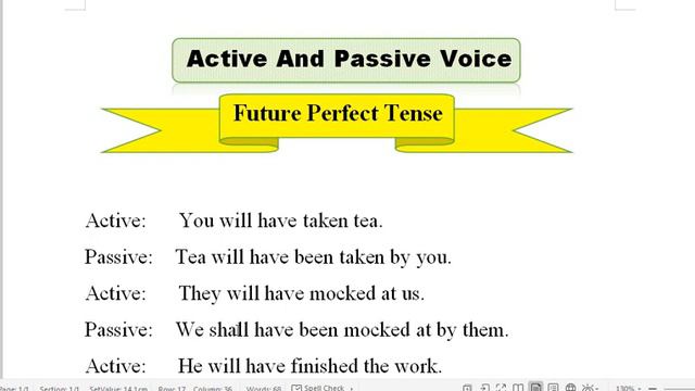 Active and Passive Voice - Future Perfect Tense смотреть онлайн