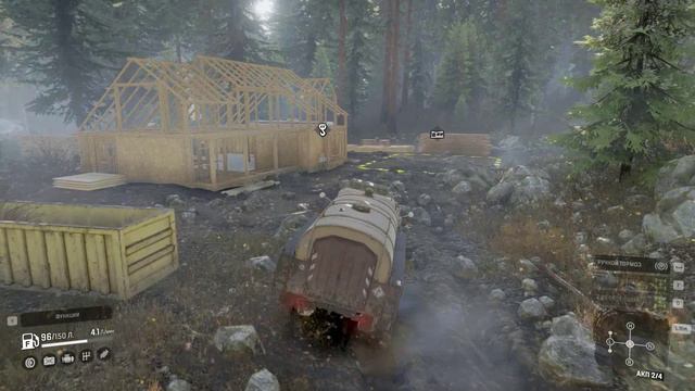 SnowRunner. Юкон. Подтопленные предгорья. Иследую карту. Часть 2. смотреть онлайн