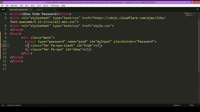 Show Hide Password Using JavaScript | Toggle Hide and Show Password using icons no use any image смотреть онлайн