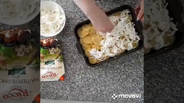 Курица с картофелем и сыром в духовке смотреть онлайн