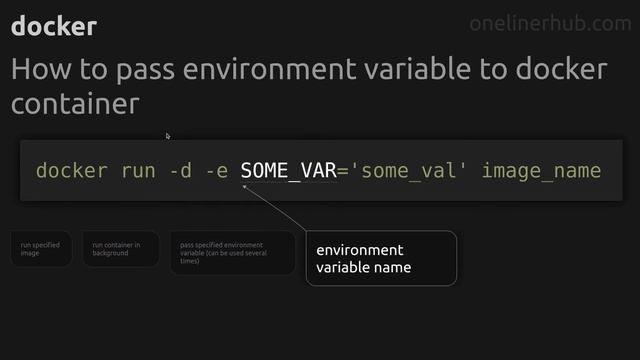 How to pass environment variable to docker container #docker смотреть онлайн