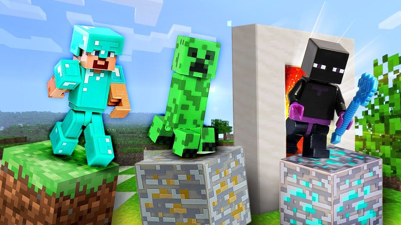 Майнкрафт видео сборник - Стив Minecraft Lego и Мобы! - Соревнования и игры битвы для мальчиков смотреть онлайн