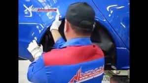 Установка подкрылок NOVLINE на MITSUBISHI LANCER X