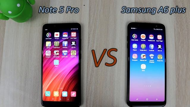 Samsung Galaxy A6 Plus 2018 Vs Xiaomi Redmi Note 5 Pro !! Speed Comparision !! HINDI смотреть онлайн