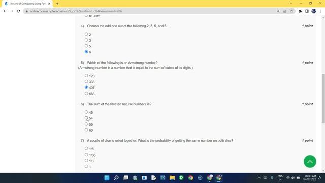 NPTEL The Joy of Computing using Python week 0 quiz assignment answers with proof of each answer смотреть онлайн