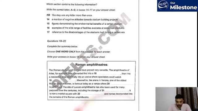 Stadium Past Present and Future | Answers | Book 17 | Test 1| Passage 2 Milestone Ielts смотреть онлайн