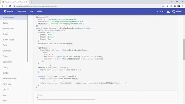 Material Design 10 Auto Complete DisplayWith Demo смотреть онлайн