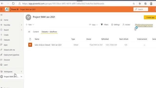 How to add Datasets in Project Workspace in Power Bi Service ?| Anika Technologies смотреть онлайн