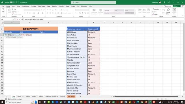 Excel Pro Trick: Filter Data Dynamically with Excel FILTER Function - How to Tutorial смотреть онлайн