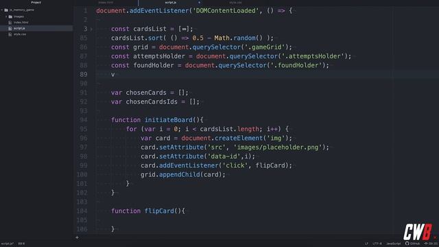 Memory game in Javascript | Tutorial | How To смотреть онлайн
