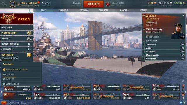 World of Warships Slava 2021 02 02 смотреть онлайн