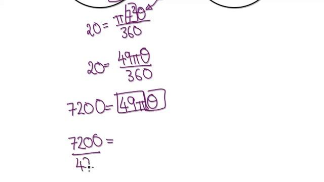 Finding angle from sector and arc length of a circle смотреть онлайн