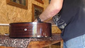 Установка магнитного звукоснимателя на акустическую гитару.