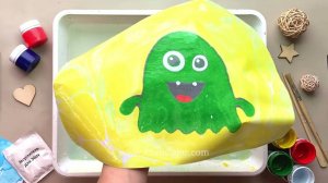 Третий видеоурок из серии волшебные Эбру-монстры