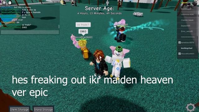 Trolling With UNREALEASED STANDS IN The Female Roblox Stands Game смотреть онлайн