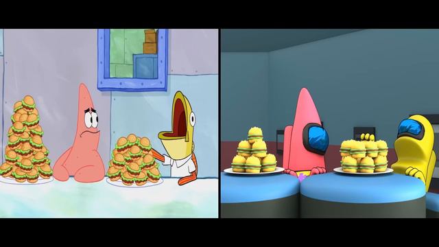Patrick VS Among us (mukbang ep1) смотреть онлайн