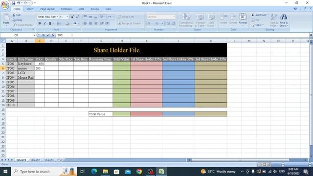 share holder file in excel with practical file смотреть онлайн