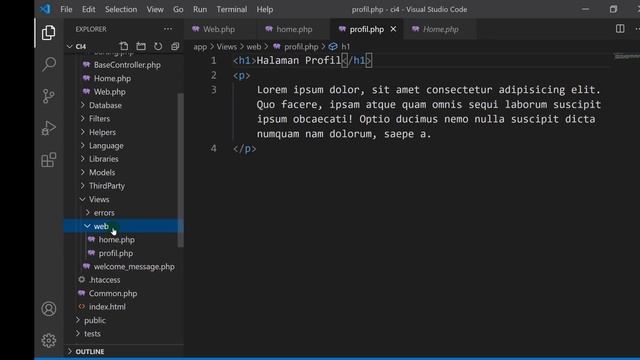 #6 - Views & Cara Install Bootstrap 4 pada CI4 Bag. 1 | Tutorial Codeigniter 4 смотреть онлайн