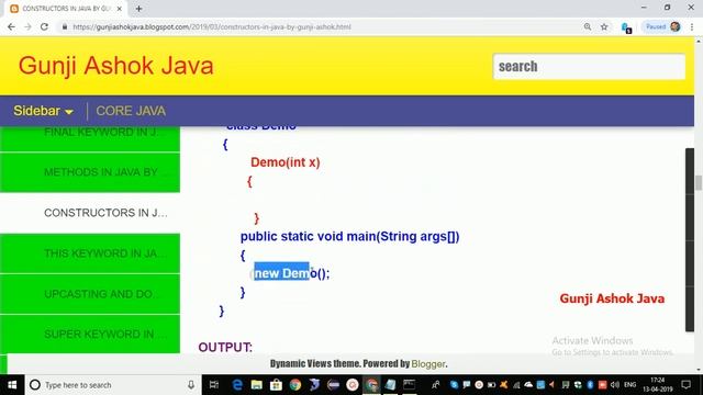 constructor part 2 In Java In Telugu By Gunji Ashok смотреть онлайн