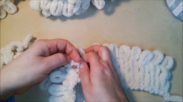 Плюшевый плед без спиц и крючка! Своими руками. ALIZE puffy. смотреть онлайн